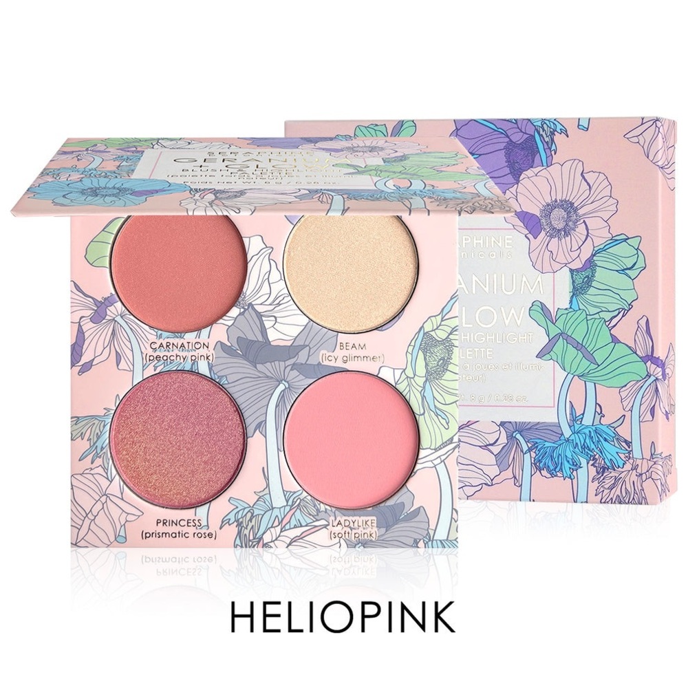 Stephanie Botanicals Geranium + Glow - Blush & Highlight Palette NEW